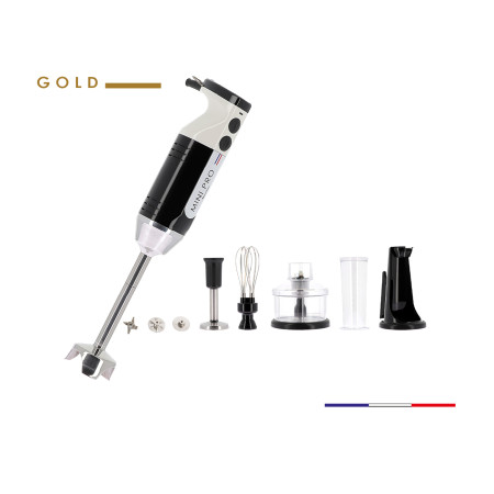 Coffret mixeur plongeant GOLD MINIPRO noir / blanc