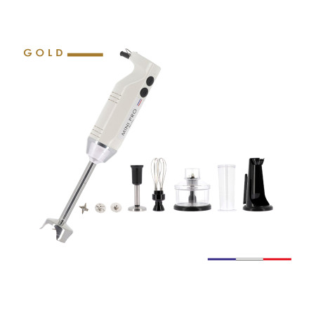 Coffret mixeur plongeant GOLD MINIPRO blanc